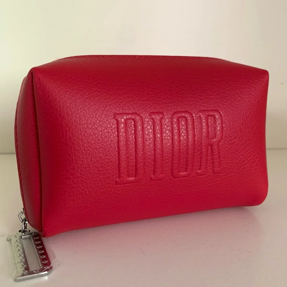 Dior red zippy Pouch